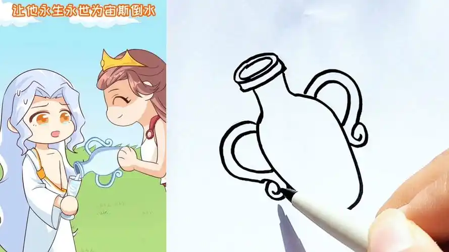 十二星座水瓶座的传说吗?看动画学画画,画动画,简笔画,创意画