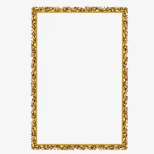 金色相框免抠素材免费下载_觅元素51yuansu.com