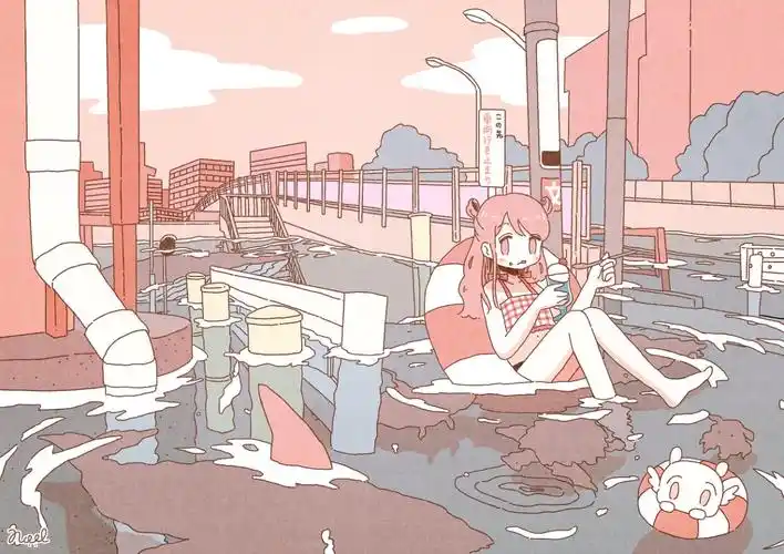 暖色调治愈系插画 pixiv画师:のえる - 堆糖,美图壁纸兴趣社区