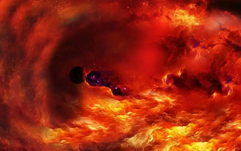 【空镜头】太空宇宙星云穿梭虫遨游超自然星球 素材分享