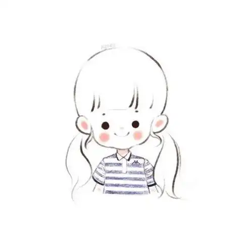 简笔画女孩抖音最火