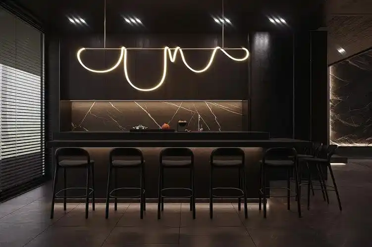 高级黑色系空间设计 既沉稳又大气