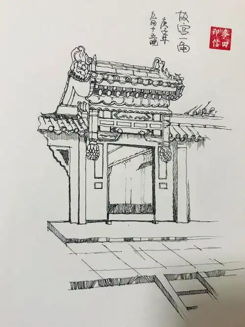 时光绘馆050故宫一角