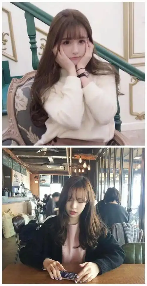 韩式中长发大卷烫发