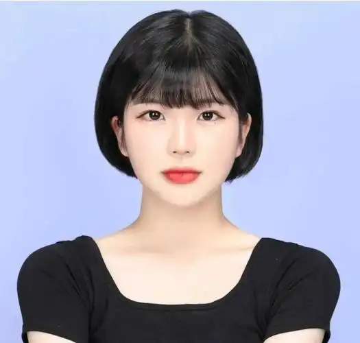 小野马清纯证件照曝光拍证件照最上镜的发型来了,女生短发证件照发型