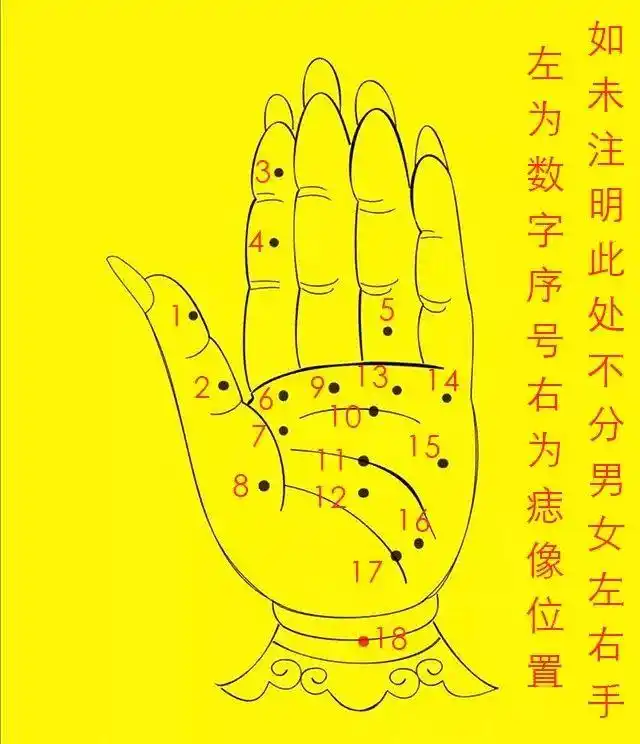 手掌痣像的18个秘密一睹为快