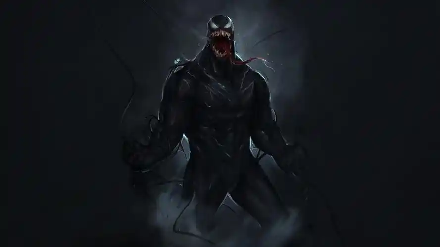 壁纸 毒液,艺术图片,黑背景