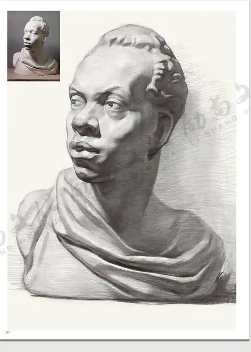2020夺魁素描石膏头像3励尚文化人物五官石膏像临摹范本画册