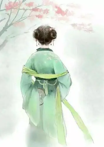 古风人物男子女子青衣