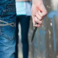 黑社会头像男生拿刀