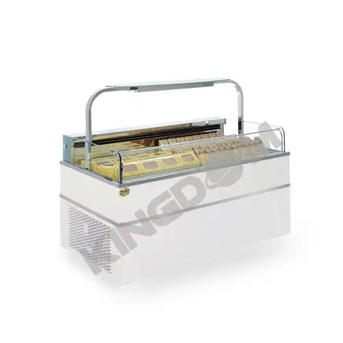 金城制冷单面开放柜d三明治冷藏保鲜展示柜敝开式冷柜中岛柜