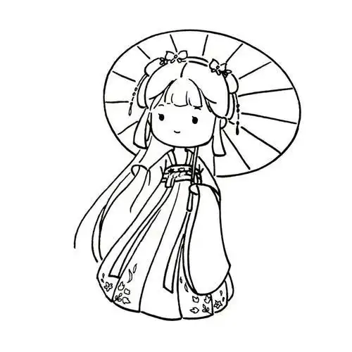 简笔画古风小玩意儿