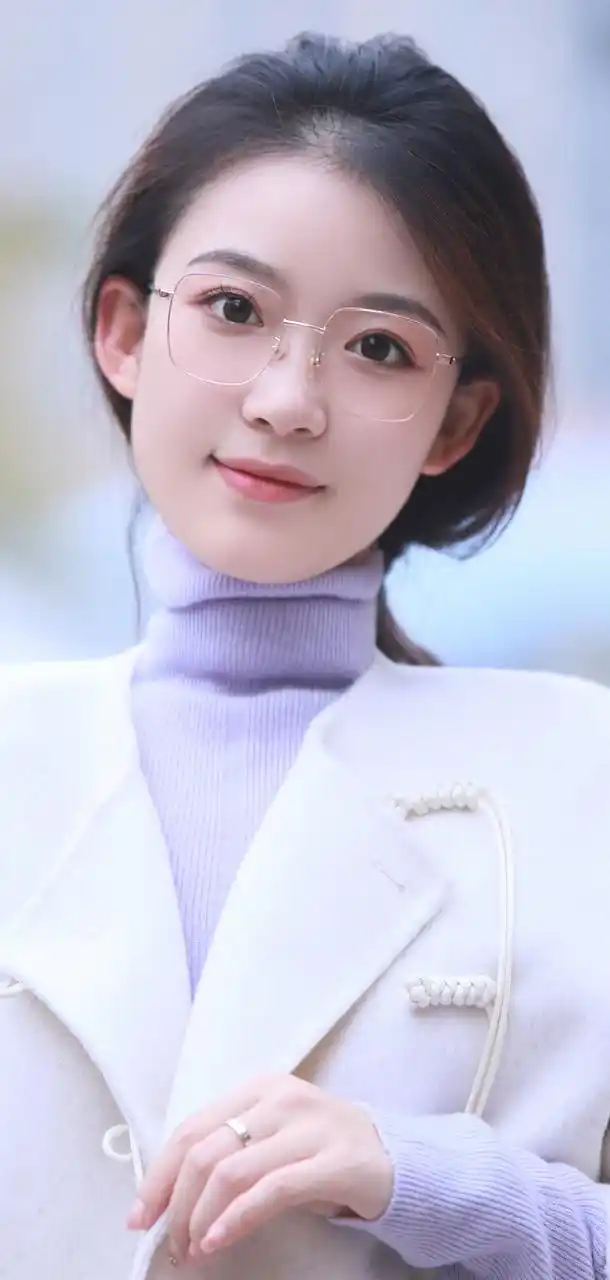 戴眼镜的小姐姐好漂亮