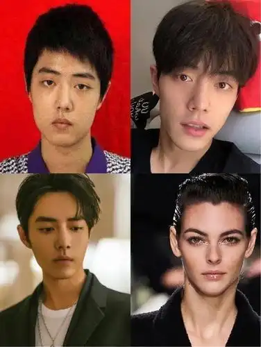 还是素人时期的肖战,即使较现在偏胖,也能看出他脸型是比较偏长椭圆的