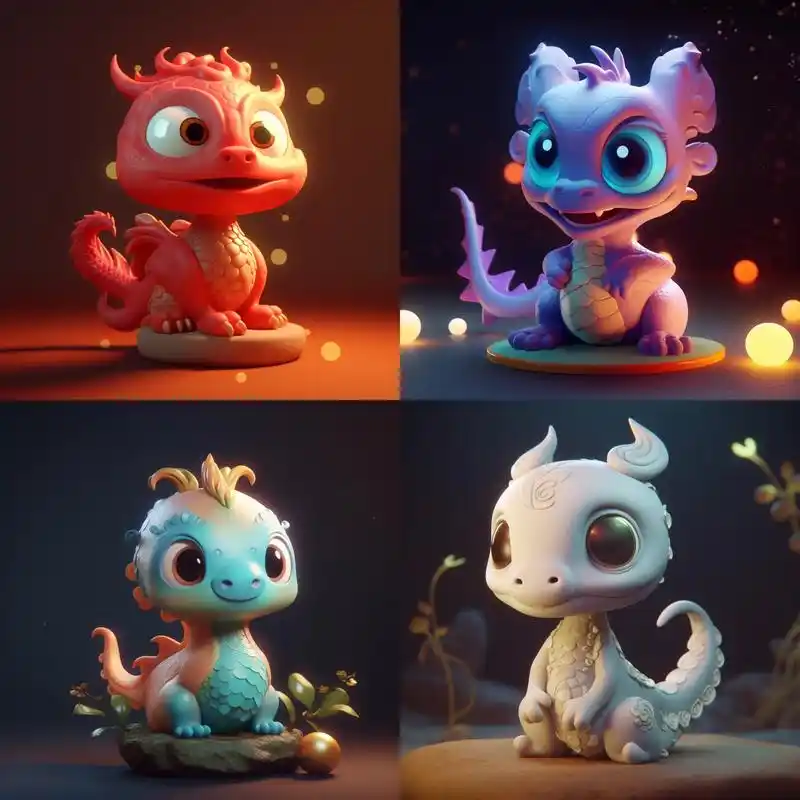 ai绘画 | 中国龙宝宝.#midjourney #ai绘画 - 抖音