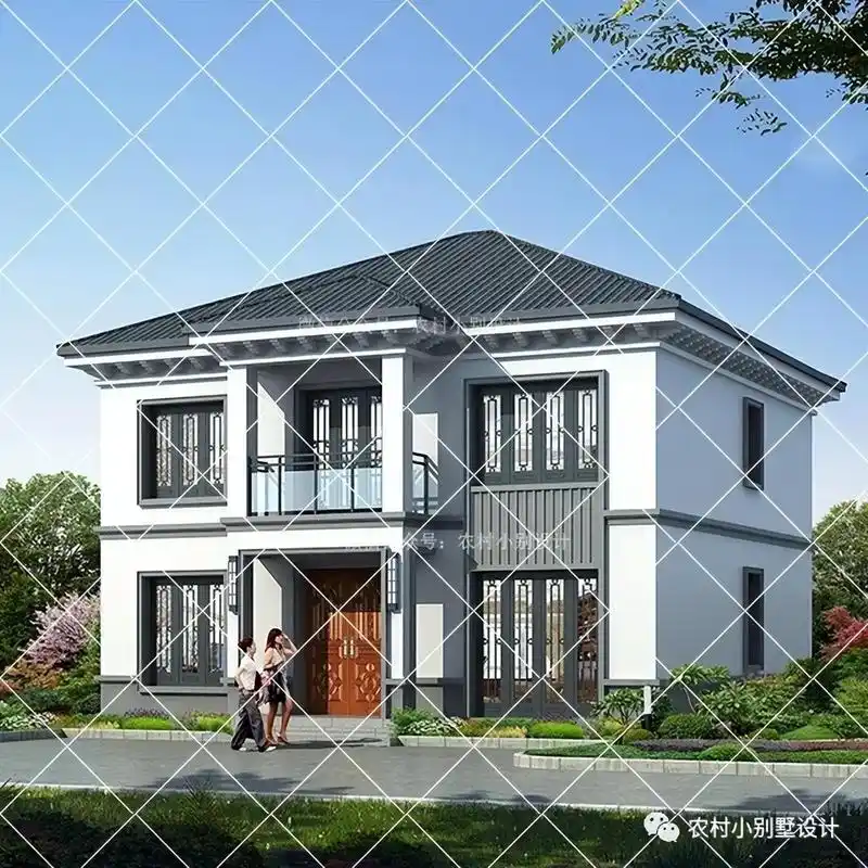 30套20万就能盖的二层农村别墅户型,农村预算20万二层别墅设计图