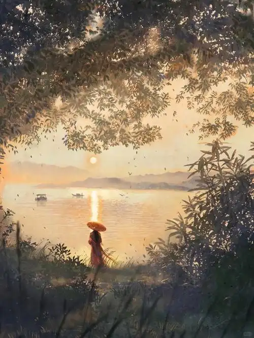 我已醉意朦胧,想要入眠,你且先离开,若有雅兴,明日请携琴再来共赏美景