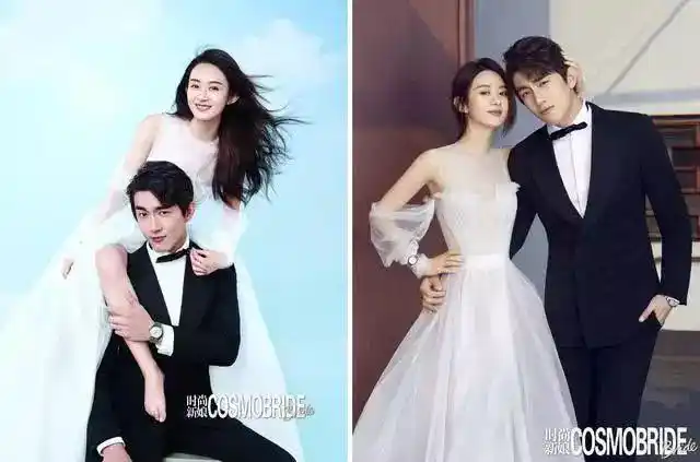 荧屏情侣拍婚纱照杨洋郑爽甜蜜最后一对感觉比真情侣还幸福