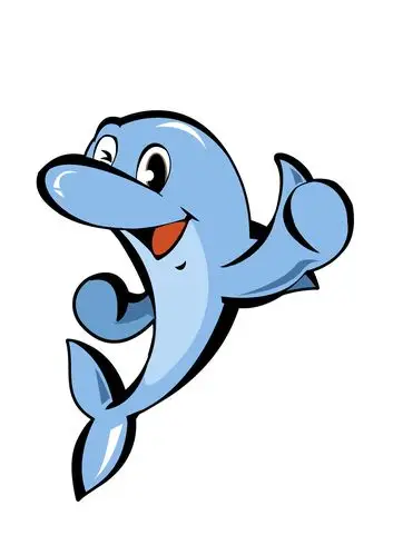 可爱的小海豚,黑板报类似样图~~~求.