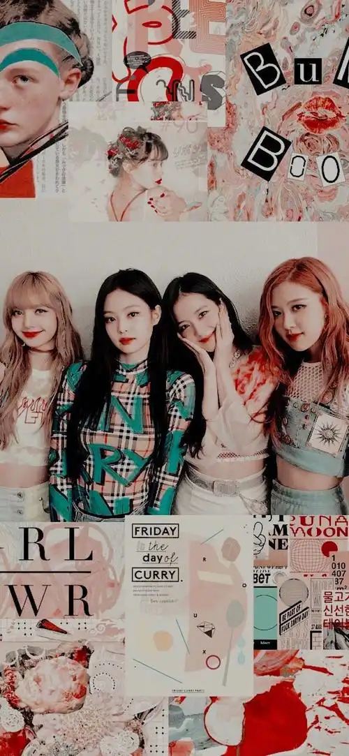 壁纸明星系列之人间仙女blackpink全面屏壁纸