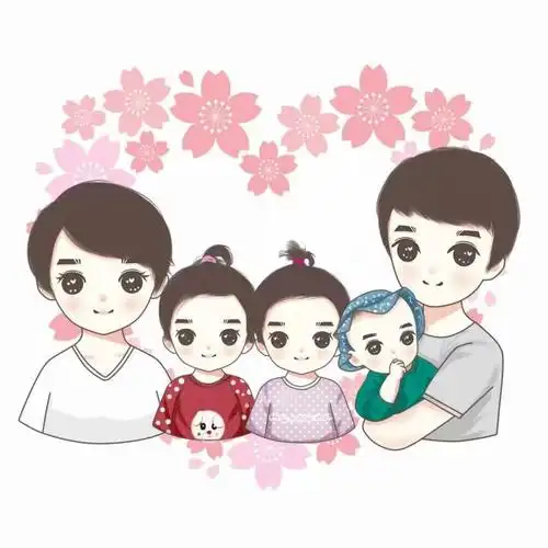 全家福头像,家有儿女,幸福之家微信头像