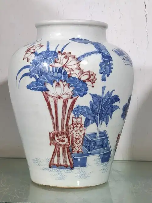 清三代传世清供图罐