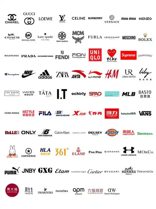 知名鞋服箱包企业标志