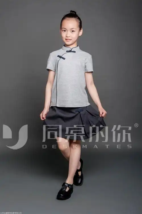 中小学中国风 原创水滴领校服