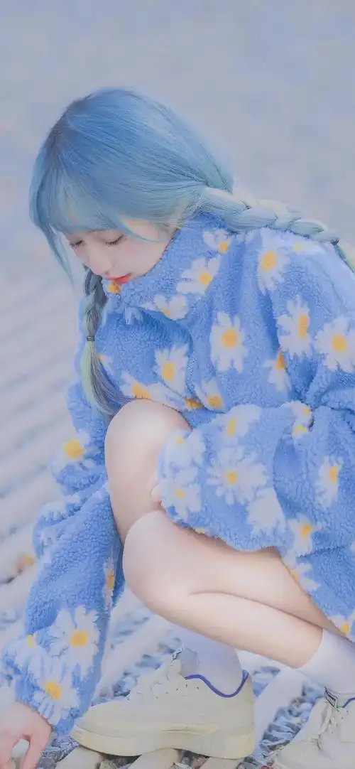 仙气 女生 蓝色系 壁纸