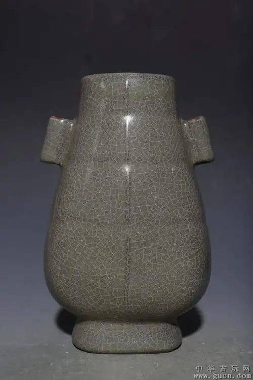 南宋溪口官窑贯耳瓶 - 中华古玩网 - 古董收藏,古玩收藏,古玩鉴定