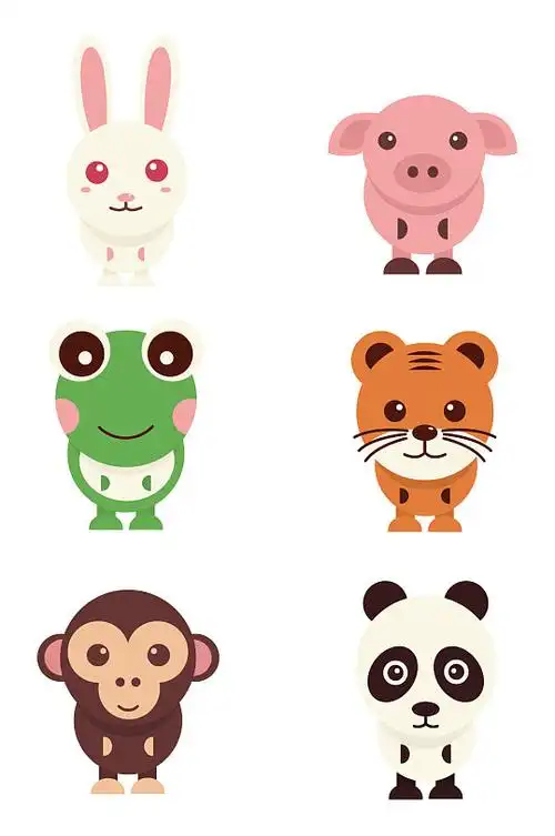 儿童图案可爱卡通动物