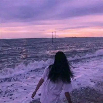 方枝2月微信女生海边背影图片好看的头像图片大全