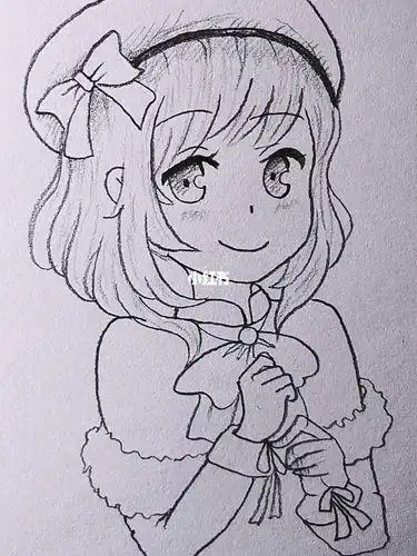 动漫人物图片简笔画女孩图片人物简笔画女孩动漫人物画女生可爱 可爱