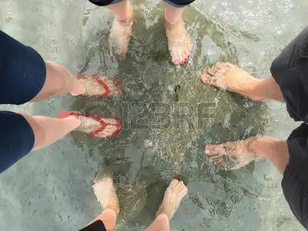 赤脚美丽孩子家庭脚摄影图片__123rf图片库