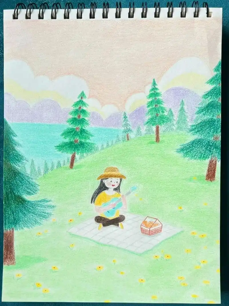 手绘临摹) #手绘# #简笔画# #插画# #彩铅手绘# #彩铅画# #手绘临摹