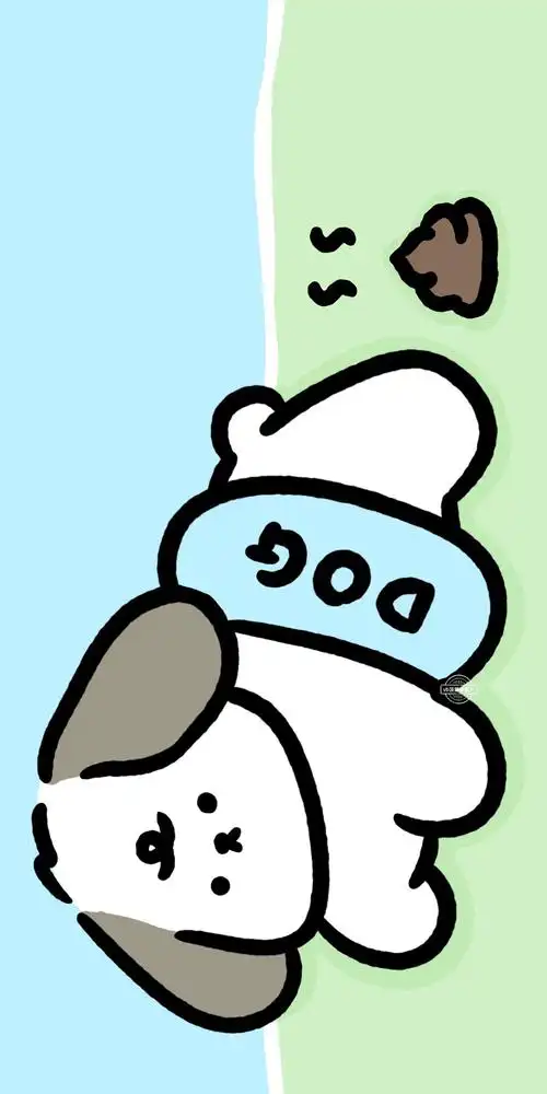 20期 夏日ins风软萌小狗卡通壁纸