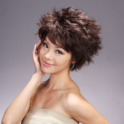 假发娇滴滴短发主流短卷蓬松女生爆炸整顶假发