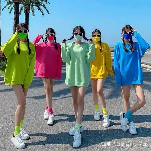 春游团建拍照姿势大全