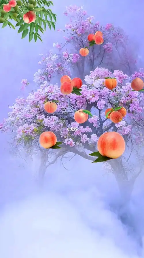 蟠桃园背景素材