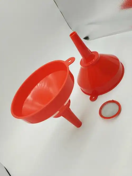 红色塑料漏斗直径16cm过滤液体专用大漏斗