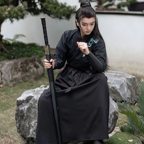 川隼汉服男装原创古风帅气古装女装武侠风剑客学生表演服大码超仙套装