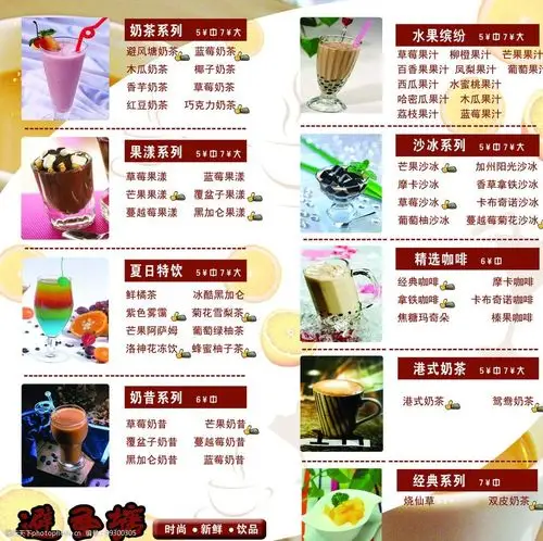 橙子 店长推荐大拇指手势 矢量杯子 奶茶背景图片 菜单菜谱 广告设计