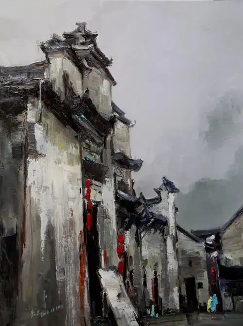 走近水乡走进徽州王辰光笔下的写意江南古村落
