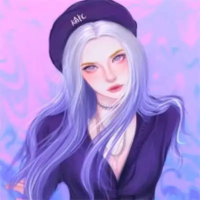 唯美冷傲手绘女生头像高冷成熟气质型手绘女头