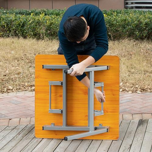 矮方桌正方形可折叠小桌子折叠桌出租屋桌子小饭桌家用折叠四方桌