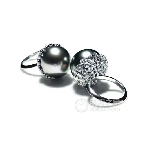 蒂芙尼blue book高级珠宝大溪地珍珠戒指戒指