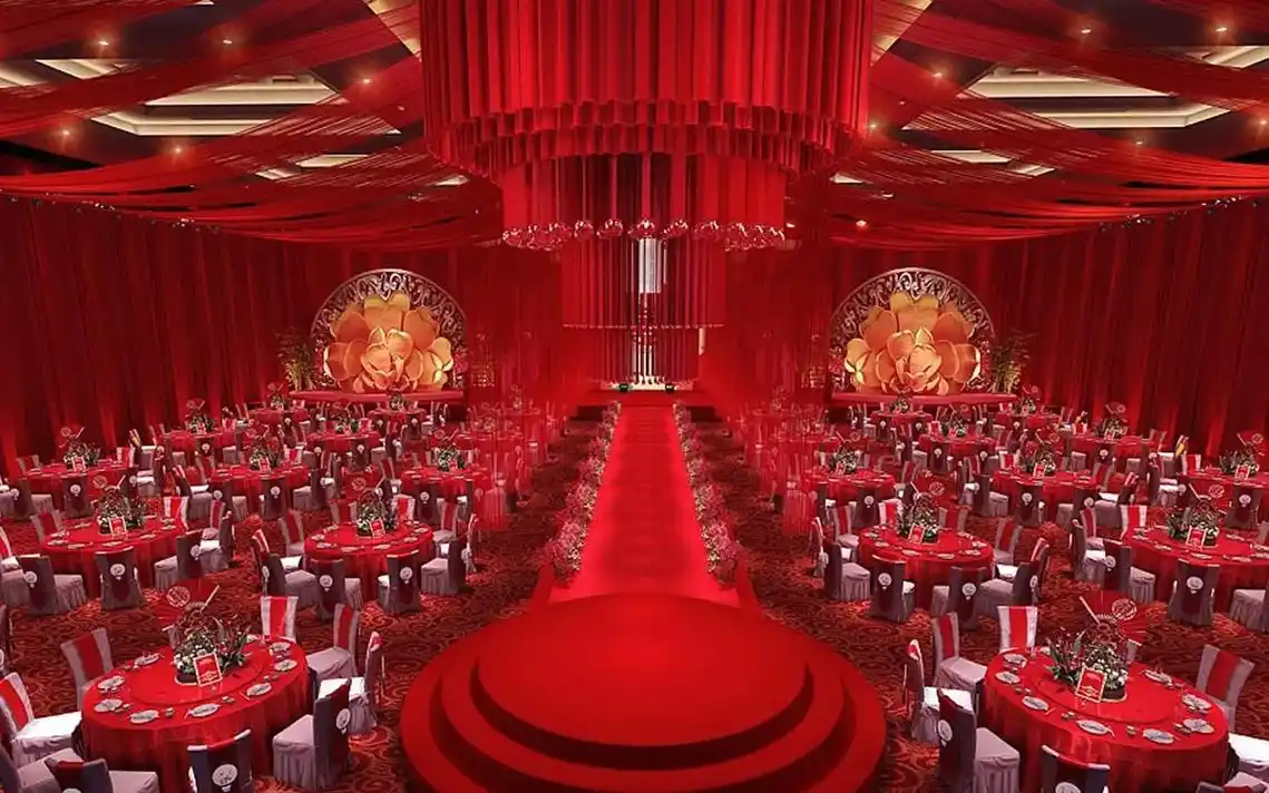 淮南市大通区凤台县寿县婚礼堂宴会厅设计.