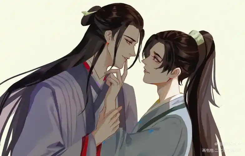 阿絮,亲亲~_山河令剧版温客行·剧版周子舒温客行周子舒平涂日系绘画