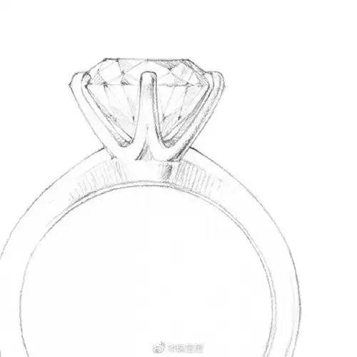 珠宝手绘超话521来一组钻戒线稿手绘67676767