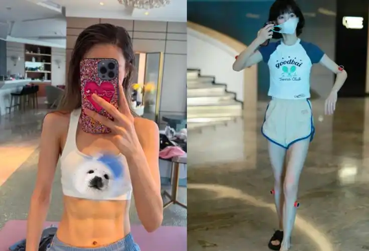 32岁金晨拍性感大片!一身肌肉像金刚芭比,领口开衩到腰部太妩媚